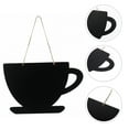 thumbnail image 1 of COMPUKAS 1Pcs Hanging Board Black Synthetic Material Notification Notice for Door Decor, 1 of 8