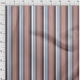 thumbnail image 2 of oneOone Tissu Viscose Georgette Imprimé Rayures Multicolores Tissu au Mètre 42 Pouces de Large, 2 of 3