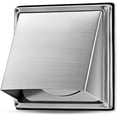 thumbnail image 1 of Grille de Ventilation en Acier Inoxydable - Résistante aux Intempéries avec Rabats à Fermeture Automatique pour Éviter les Reflux - Parfaite pour Sécheuse, Hottes de Cuisine, Ventilation, 1 of 5