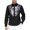 Black, variant on Men's Performance Stage Shirt Long Sleeve Sparkling Sequins for Dance Shows and Special Events XXL Black