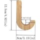 thumbnail image 2 of Estante montado en la pared de Madera YUANXCMXG con ganchos individuales, 2 of 5
