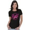 thumbnail image 3 of Breast Cancer Fight Warrior Courage Womens Slim Fit Graphic Tee Brisco Brands L, 3 of 5
