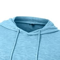 thumbnail image 5 of Men's Hoodies Lightweight Pullover Long Sleeve Athletic Sweatshirts for Gym Workout Comfort Solid Color Hoodie, 5 of 5