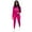 Rose Red, variant on Women's Two Piece Outfits Casual Long Sleeve Pant Sets Ripped Hole Long Sleeve Elastic Waist Pullover Hoodies Long Pants Casual Sweatsuits Tracksuits