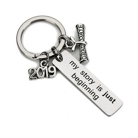 AkoaDa My Story Is Just Beginning Graduation Day Gift Inspirational Keychain Graduate Graduation Key Ring