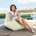 thumbnail image 3 of Jaxx  Juniper Nautical Edition - Casual Bean Bag Seating for Boat, Yacht & Watersports, Vinyl Mineral Gray, 3 of 5