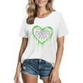 thumbnail image 2 of Tnhcen Women's Halloween Spooky Funny Cotton Crewneck T-Shirt - Basic Short Sleeve Tops Plus Size S-2XL Scary Cute Halloween Basics, 2 of 3