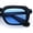 Matte Black - Blue, variant on Vintage Vibe Narrow Rectangle Hipster Hustler Fashion Sunglasses Matte Black - Black