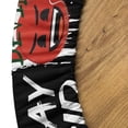 thumbnail image 5 of Ambesonne Emoji Fitted Round Tablecloth, Not Today Cupid Evil Face, 45"- 56" Diameter, Scarlet Black and White, 5 of 5