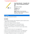 thumbnail image 2 of Front Shock Absorber - Compatible with 2003 - 2018 IC Corporation RE School Bus 2004 2005 2006 2007 2008 2009 2010 2011 2012 2013 2014 2015 2016 2017, 2 of 2