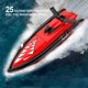 thumbnail image 5 of Barco de control remoto Barco RC Barco de control remoto Barco RC de alta velocidad 25 km / h 2.4 Ghz Barco de carreras de juguete impermeable Regalo para niños Eccomum Barco de control remoto, 5 of 7