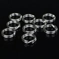 thumbnail image 5 of Beisidaer 100Pcs Silver Stainless Steel Fishing Split Ring Double Loop Split Open 3#-8#, 5 of 5