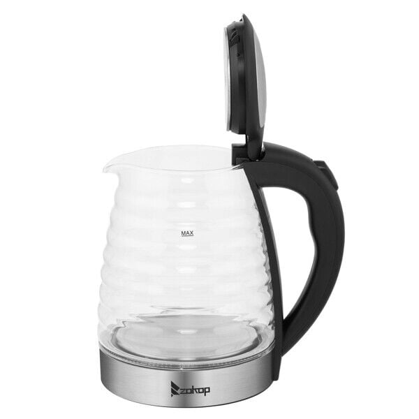 Topwit Electric Kettle, 1.0L Electric Tea Kettle with Removable Stainless  Steel Infuser, BPA-Free Electric Glass Kettle with Window, Double Wall  Water