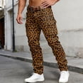 thumbnail image 2 of Mens Cargo Pants Print Joggers with Multiple Pockets Casual Trousers Pants, 2 of 5