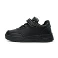 thumbnail image 3 of Xudanell Boys Shoes Leather Solid Color Board Shoes Small White Shoes Small Black Shoes Boys Sneakers Black, 3 of 8