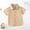 Khaki, variant on Girls' Button Down Shirts Boys Formal Outfit Khaki Polo Shirts School Uniform Shirts for Boys 3-4 Years