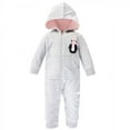 thumbnail image 2 of Hudson Baby Infant Girl Fleece Jumpsuits, Coveralls, and Playsuits 2pk, Pink Penguin, 6-9 Months, 2 of 3