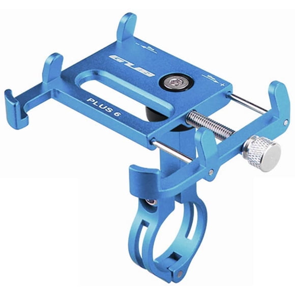 Bicycle & Motorcycle Phone Mount, Aluminum Alloy Bike Phone Holder with 360° Rotation for iPhone 11 12 Pro Max Mini X XR Xs 8 Plus, Samsung S20 S10/S6/Note20/10/9/8 GPS Mount 4-7 Inch(Blue)