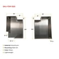 thumbnail image 5 of 2 Pair Lightweight Aluminum Dunnage Racks for Flatbed Trailers - 20" x 15" Bolt-On Wood Holder for Gooseneck Trailers, 5 of 9