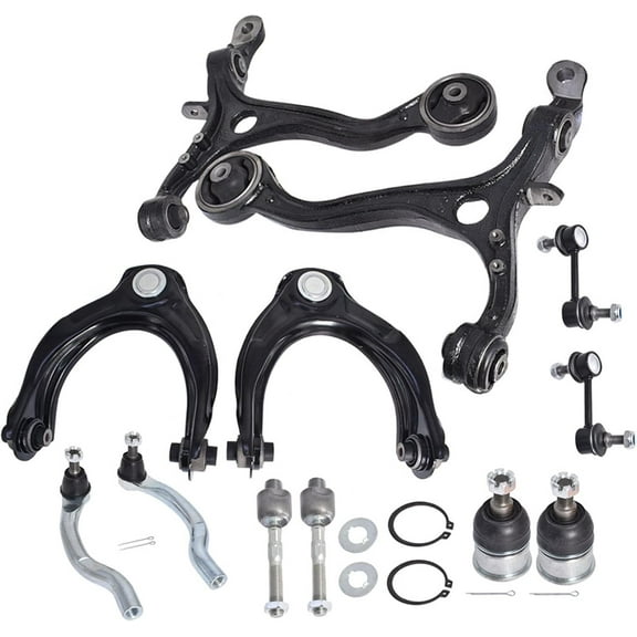 SHZAITOR 12pc Suspension Kit Front Lower Upper Control Arm Ball Joint Replacement for Accord 2008 2009 2010 2011 2012