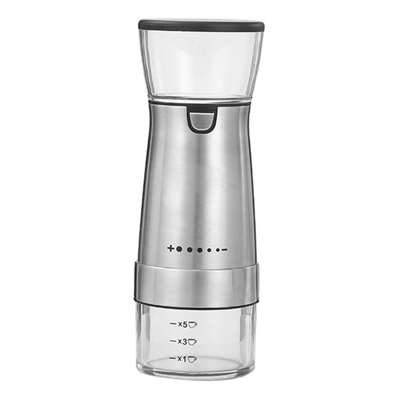 USB Rechargeable Coffee Grinder Electric Stainless Steel Adjustable