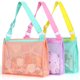 thumbnail image 1 of Bolsa de playa de malla para juguetes de playa, bolsa de recolección con forma de concha para niños, 1 of 6