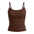 thumbnail image 5 of Fewfanhot Women's Casual Summer Fashion Solid Color Sleeveless Ribbed Knit Tank Top Crew Neck Women's Top Soft Stretchy Breathable Daily Tops, 5 of 5