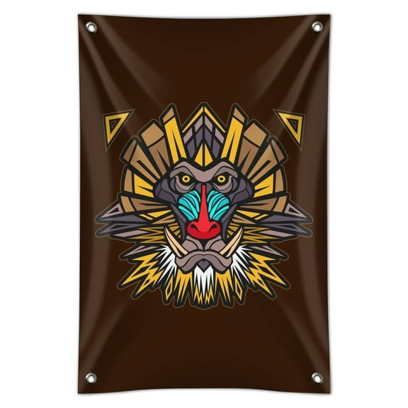 Mandrill Baboon Face Monkey Primate Home Business Office Sign