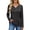 Black, variant on UVN V Neck Blouses for Women Button Long Sleeve Shirts Dressy Casual Fall Sweaters Tunic Tops