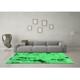 thumbnail image 3 of Ahgly Company Indoor Rectangle Abstract Green Modern Area Rugs, 8' x 10', 3 of 4