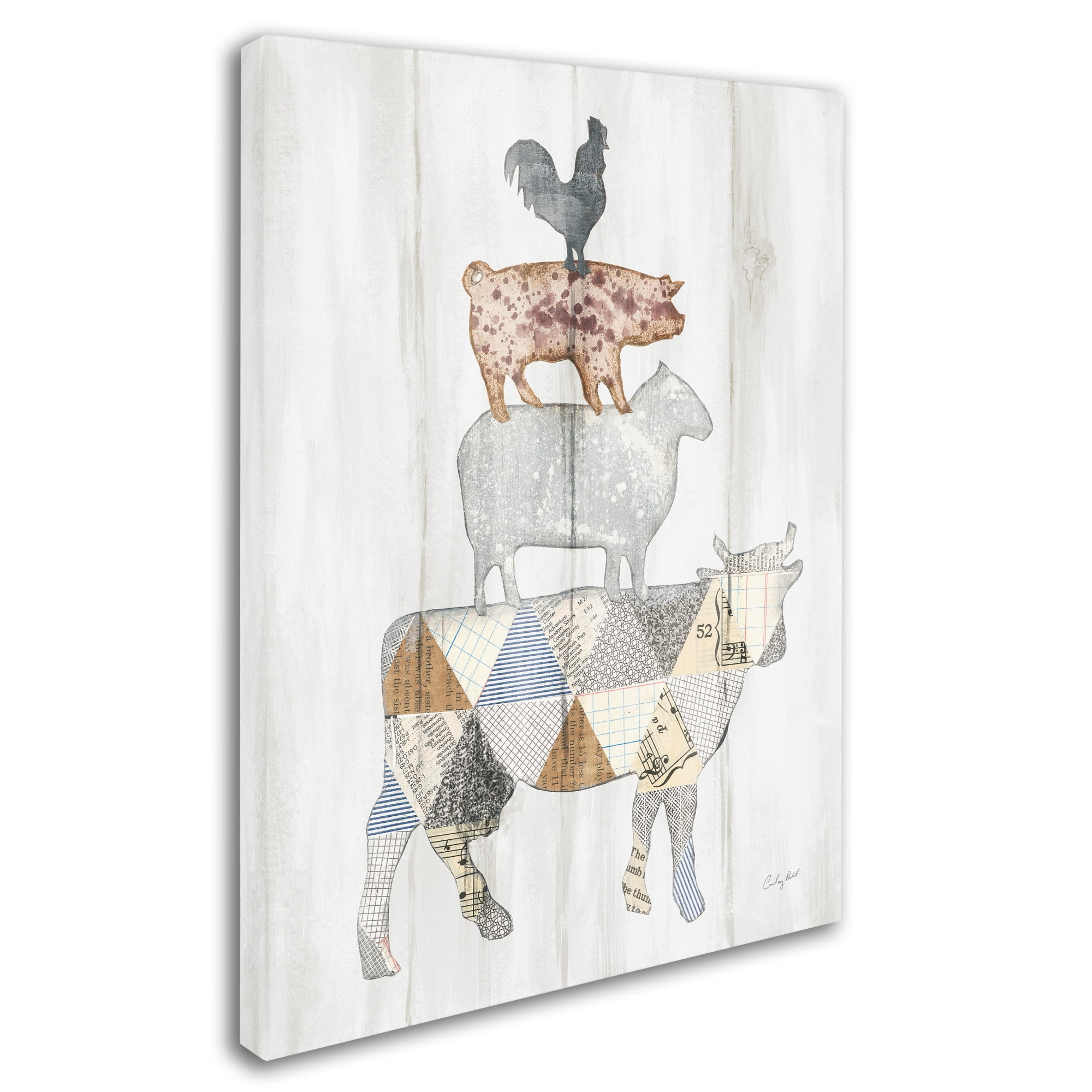 Trademark Fine Art 'Farm Family I' Canvas Art by Courtney Prahl