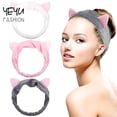 thumbnail image 2 of Diadema De Orejas De Gato Lindas Lavado De Cara Elástica Para Mujer, 2 of 4