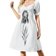 thumbnail image 2 of Flor de iris. Vestido sin mangas. Ropa estética. Vestidos de ceremonia para la playa., 2 of 7