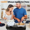 thumbnail image 3 of Hot Plate, CUSIMAX Electric Burners for Cooking, 1800W Double Burner, Hot Plates for Countertop Burner, Portable Cast Iron Hot Plates with Dual Adjus, 3 of 7