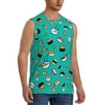 thumbnail image 2 of Daiia Sushi Printed Men's Tank Tops,Casual Soft Sleeveless Gym Muscle Shirts Bodybuilding Tee-X-Large, 2 of 8