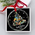 thumbnail image 5 of Bus Driver Design Glass Christmas Ornament for Tree, Commemorative 2025, Holiday Festival Ornament, Romantic Valentine Decor, Mother’s Day Ornament, Cozy Christmas Decoration for H, 5 of 7