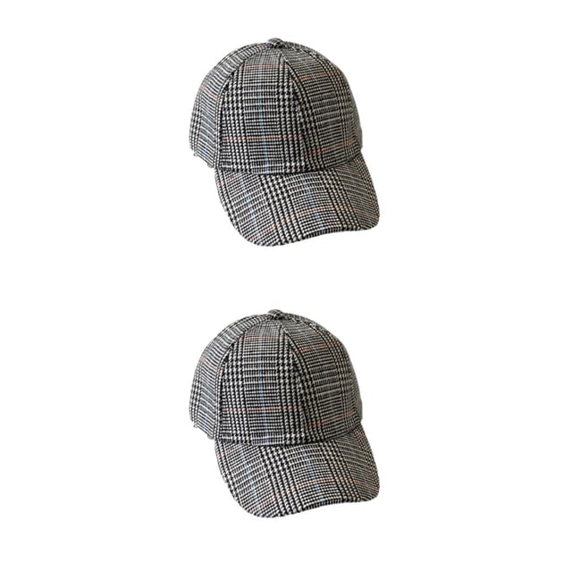 Baohd Stay Cool And Fashionable With Baseball Cap For Men Sun Protection Included Breathable Polyester Baseball Caps black 2Set