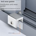 thumbnail image 5 of Cerradura de ventana de aleación de aluminio, protección de seguridad para niños, clip de cerradura de acero inoxidable no perforado, cerradura de cadena, tope de puerta corrediza y ventana, 5 of 5