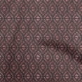 thumbnail image 1 of oneOone Viscose Chiffon Maroon Fabric Asian Batik Geometric Sewing Craft Projects Fabric Prints By Yard 42 Inch Wide, 1 of 4