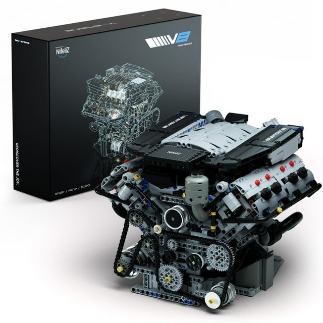 Set de construcción con motor Nifeliz V8 modelo 2725 piezas para adultos