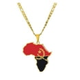 thumbnail image 1 of tredstone Statement With Africa Map Pendant Necklace Versatile Style Necklaces Gifts Angola 1Set, 1 of 6