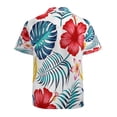 thumbnail image 3 of High Quality Hawaiian Shirts for Men Short Sleeve Aloha Beach Shirt Floral Summer Casual Button Down Shirts Blouses 34G5JS, 3 of 7