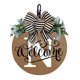 thumbnail image 1 of Front Door Wreath Decorative Hanging Plaques, Last Name Year Round, Wooden Frame, Festive Home Decor, Easy Installation, Metal Rolling, For Office, Elegant Door Accent,topliu, 1 of 9