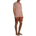 thumbnail image 4 of Hanes Men's Soft Pajama Short Sleeve Top and Shorts Set, 4 of 6