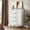 White, variant on Yiwa Wave Fluted 5 Drawer Dresser for Bedroom, Tall Dresser Chest of Drawers, Wide Wood Storage Dresser Organizer with Deep Space for Nursery Bedroom Living Room Hallway Closet,