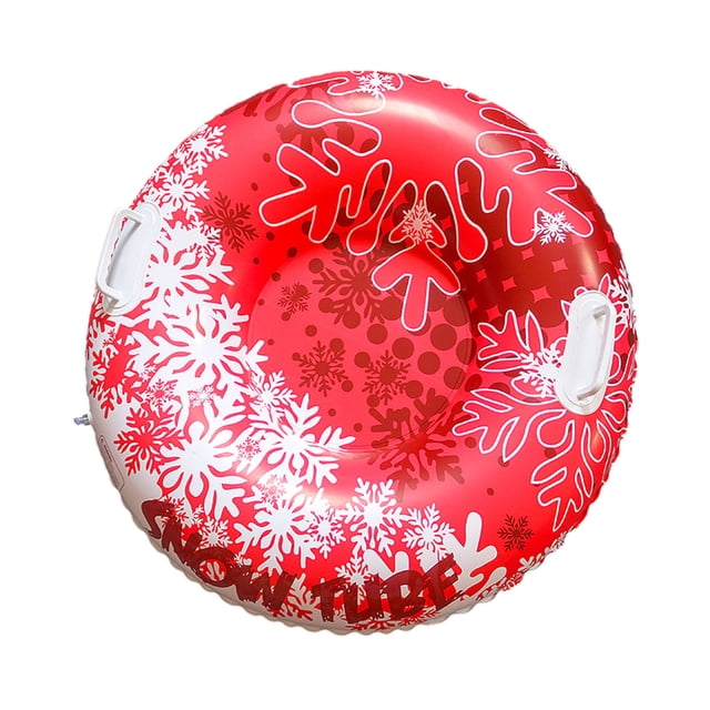 C Snowflake Inflatable Snow Tube 32 Inch, For Kids Sledding Winter Activity, Fun Outdoor Play