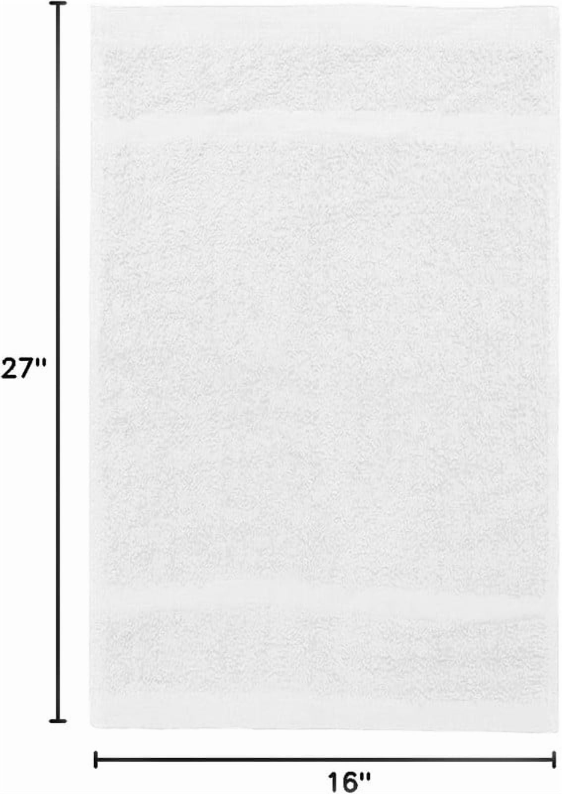 Textile Topia Premium Collection Hand Towel 16x27 – White Hand Towels for Spa, Salon, Gym, Hotel & Resort – 86% Cotton 14% Polyester – Soft, Thick & Absorbent - 60 Pack