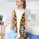 thumbnail image 4 of Fotbe Leopard Gnomes Vestido de Dormir para Niñas de 3 a 10 Años, Mangas Cortas, Estilo Princesa, Pijama Camisón con Mangas Voladas-Large, 4 of 6