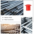 Tersarium 30pcs Rebar Safety Caps Plastic Rebar Mushroom Cover Rebar