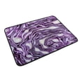 thumbnail image 6 of Bath Curtain & Non-Slip Bath Mat Set 12-Grommet Shower Curtain Memory Foam Bath Rug Purple Color Texture, 6 of 8